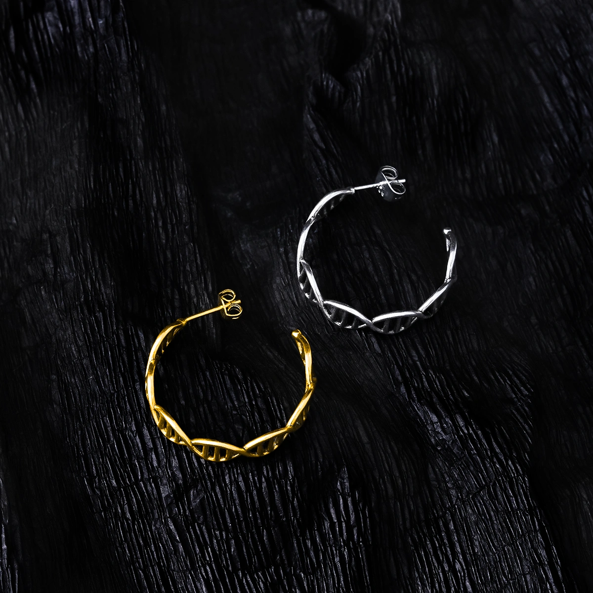 DNA HOOP EARRINGS