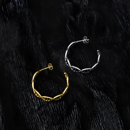 DNA HOOP EARRINGS