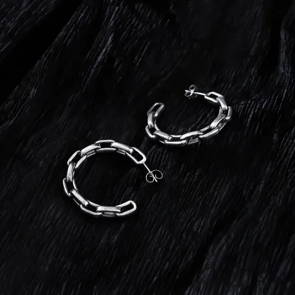 INDUSTRIAL CHAIN  EARRINGS
