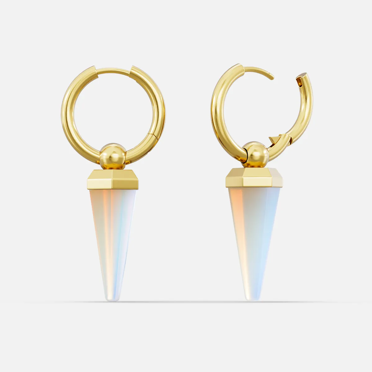 CRYSTAL PRISMATIC EARRINGS