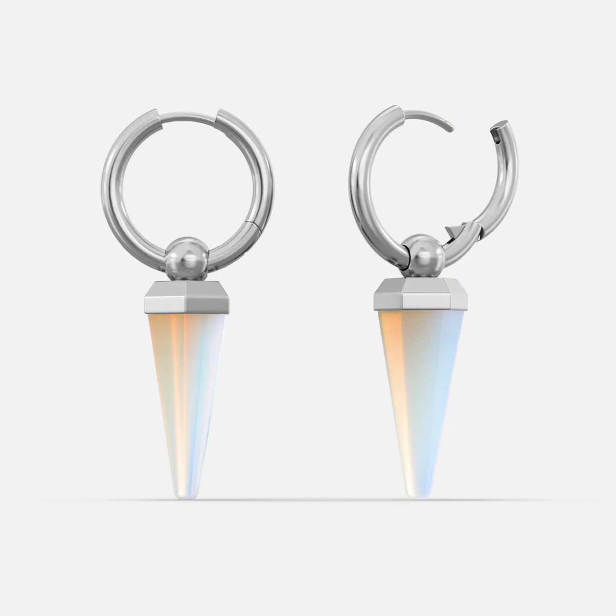CRYSTAL PRISMATIC EARRINGS
