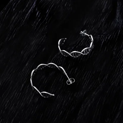 DNA HOOP EARRINGS