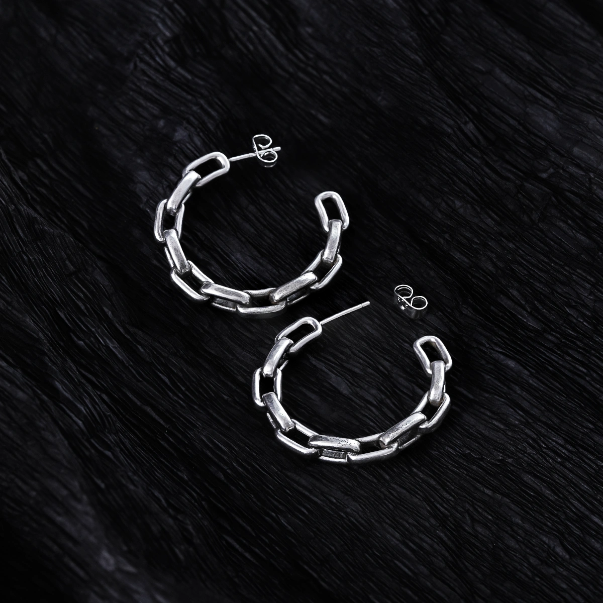 INDUSTRIAL CHAIN  EARRINGS