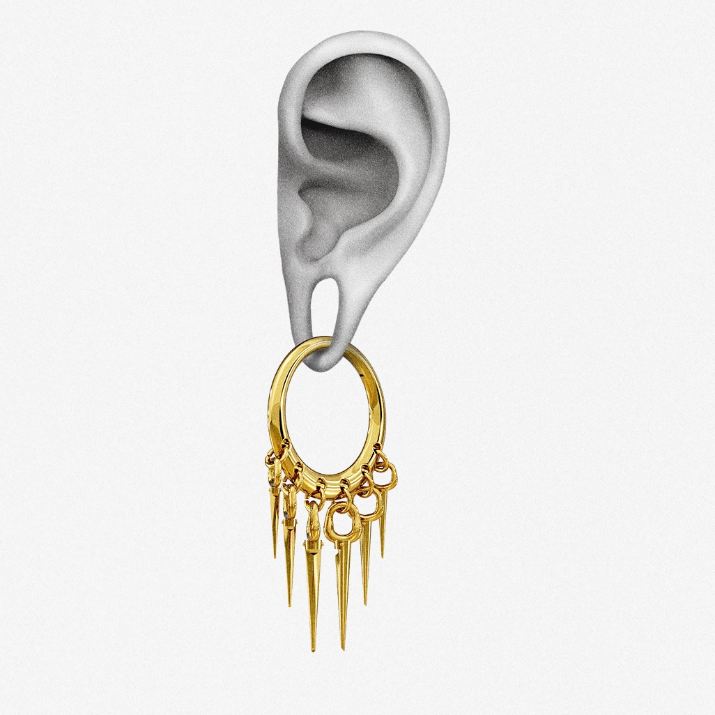 REBEL SPIKE EAR WEIGHTS
