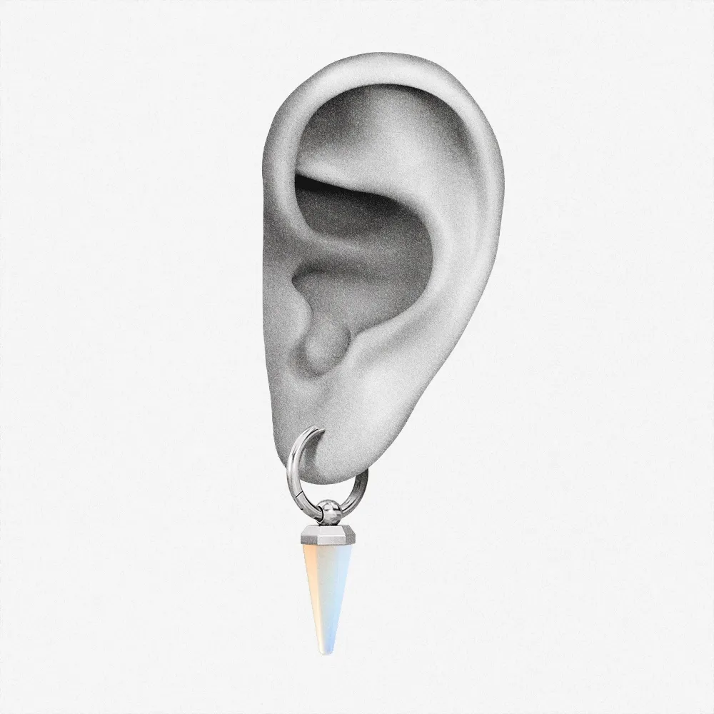 CRYSTAL PRISMATIC EARRINGS