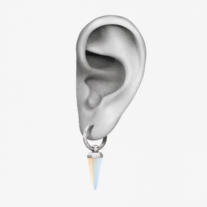 CRYSTAL PRISMATIC EARRINGS