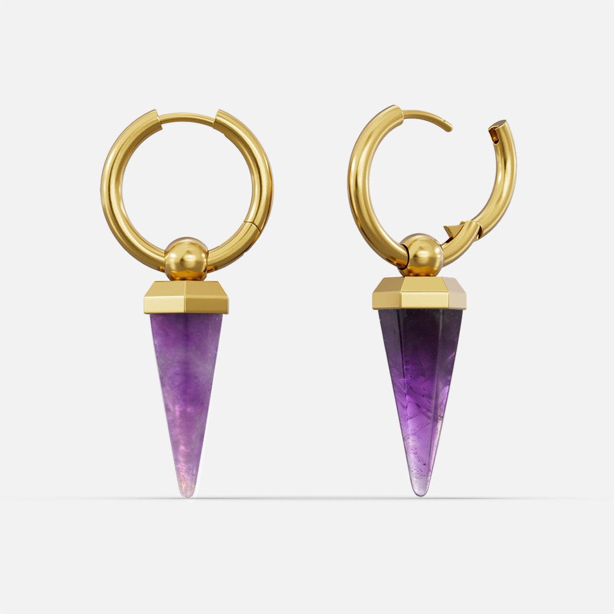 CRYSTAL PRISMATIC EARRINGS