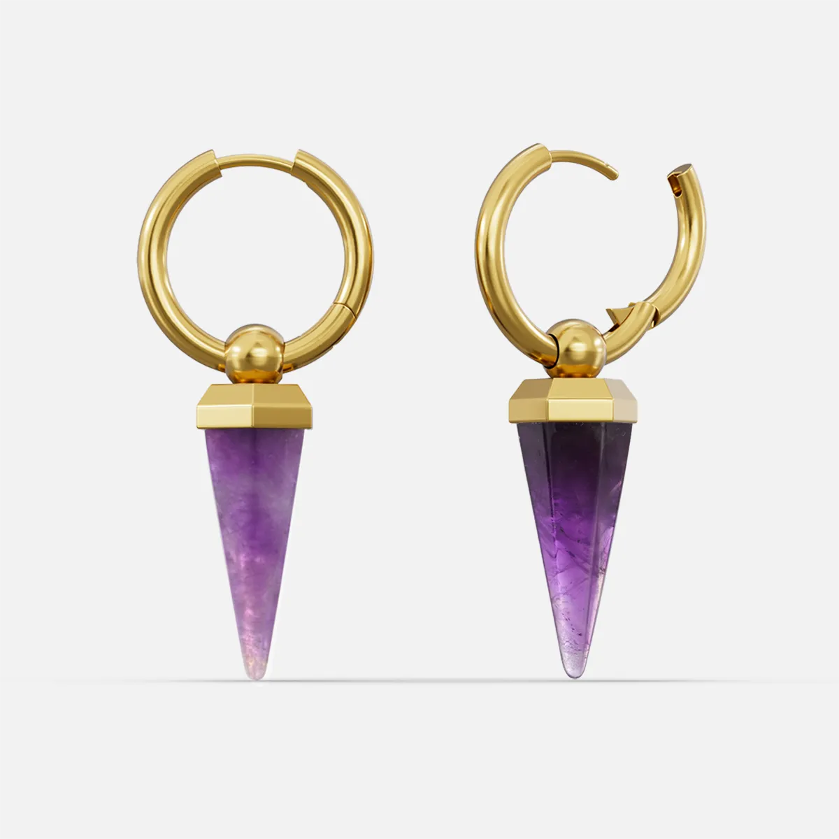 CRYSTAL PRISMATIC EARRINGS
