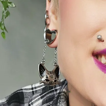 MYSTIC CAT SKULL DANGLES