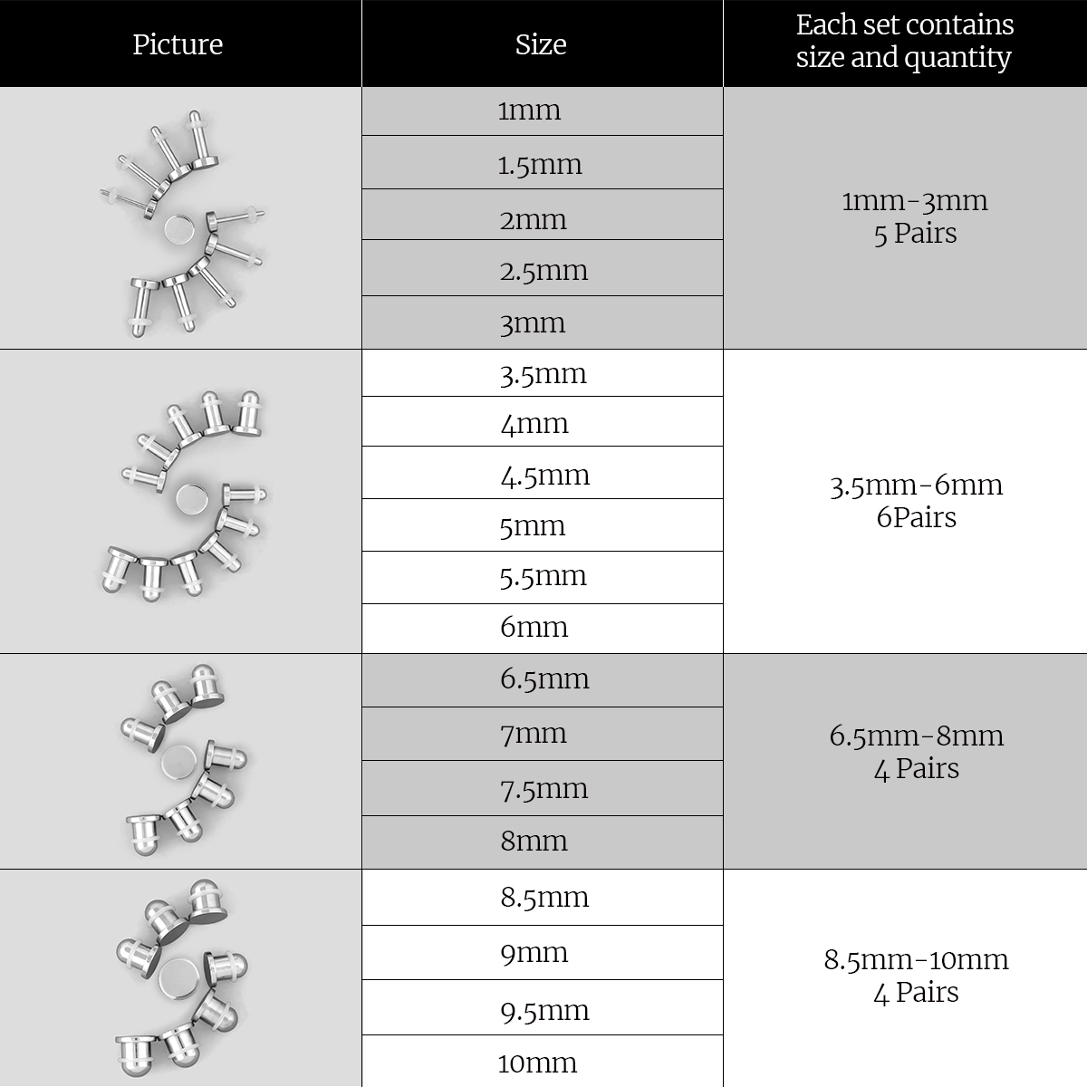 AURORA STEEL EAR STRETCHING KIT