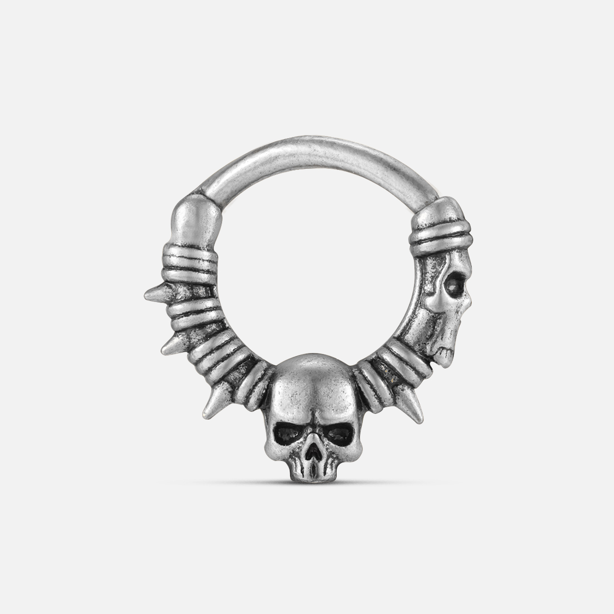 SPIKED HALO SKULL CLICKER
