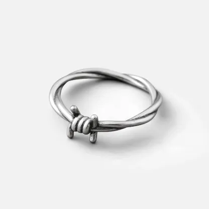 Entwined Knot Ring