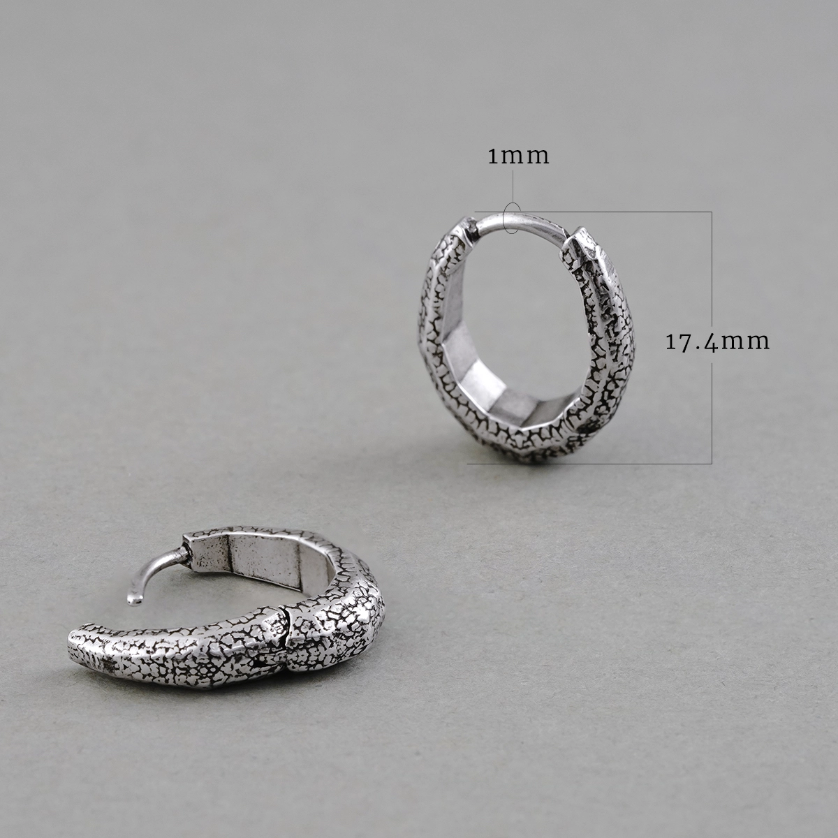 ERODED SCALE EARRINGS
