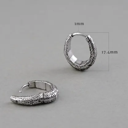 ERODED SCALE EARRINGS