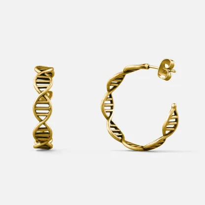 DNA HOOP EARRINGS