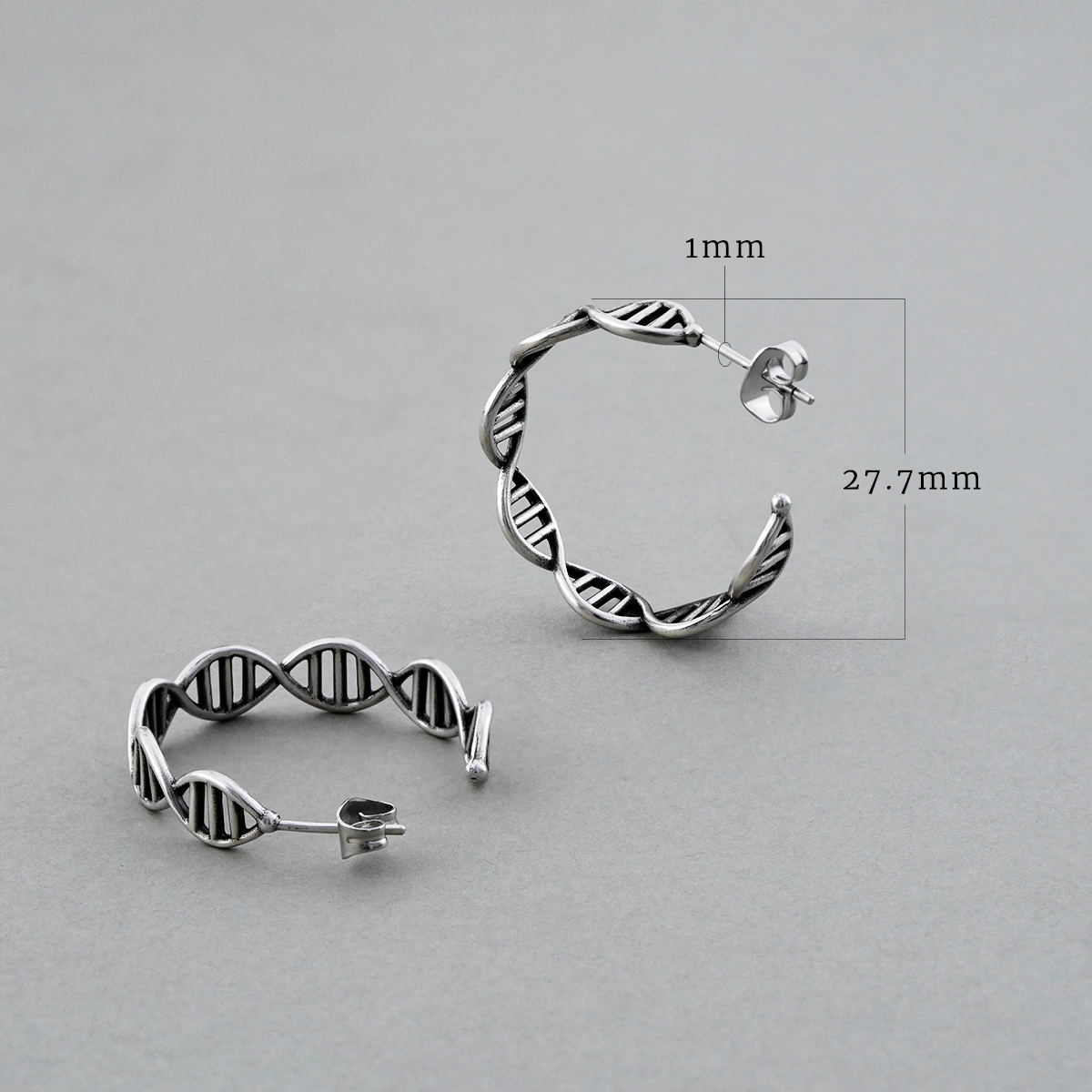 DNA HOOP EARRINGS