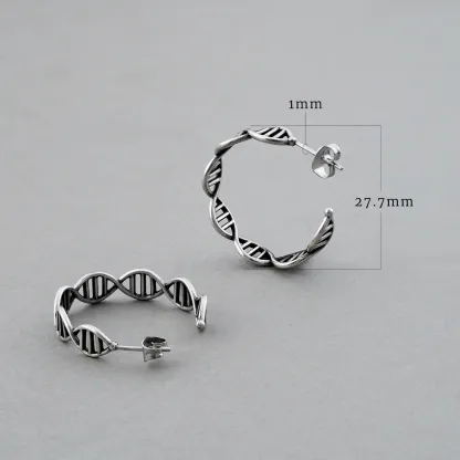 DNA HOOP EARRINGS