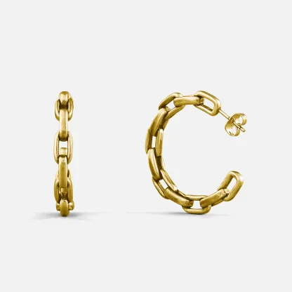 INDUSTRIAL CHAIN  EARRINGS