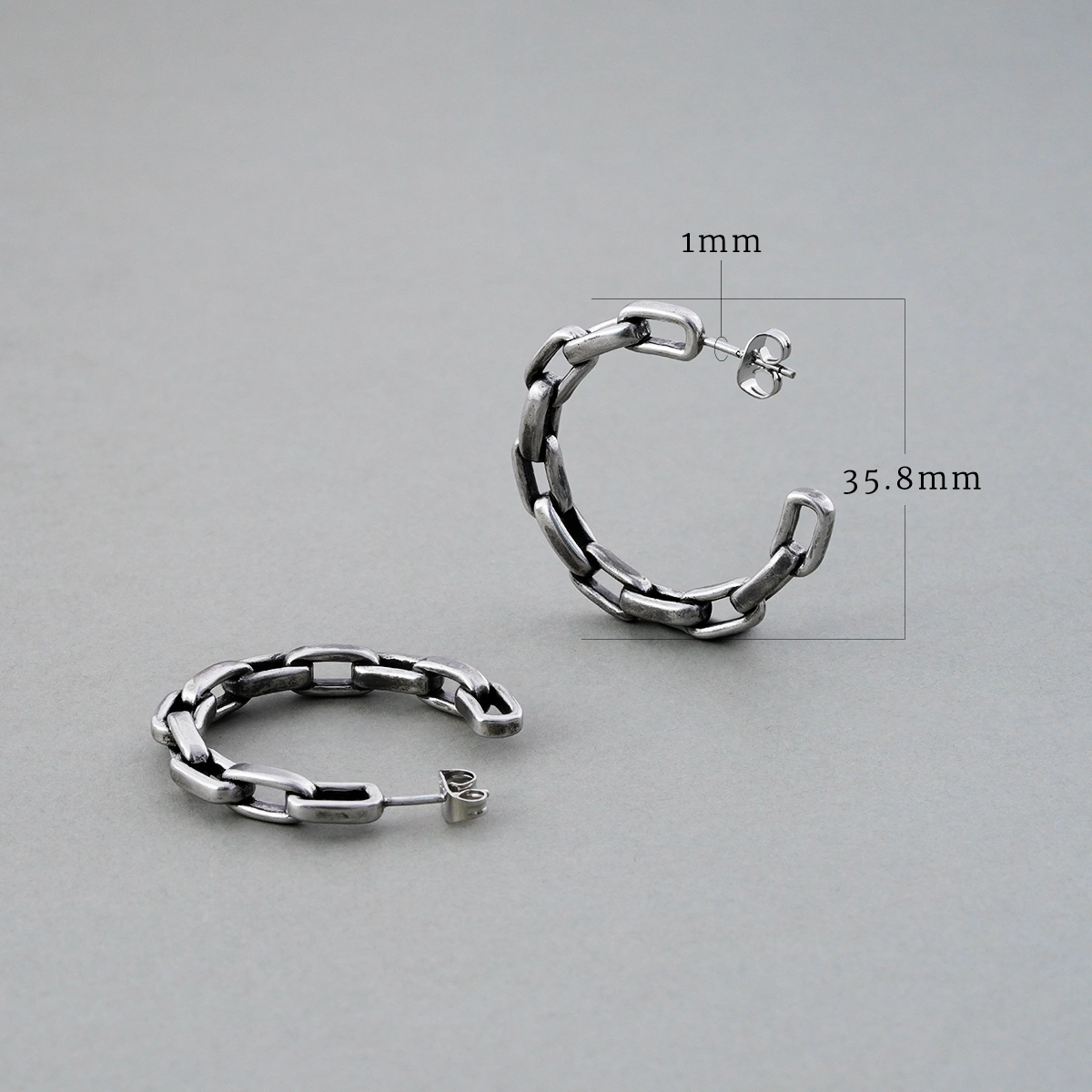 INDUSTRIAL CHAIN  EARRINGS