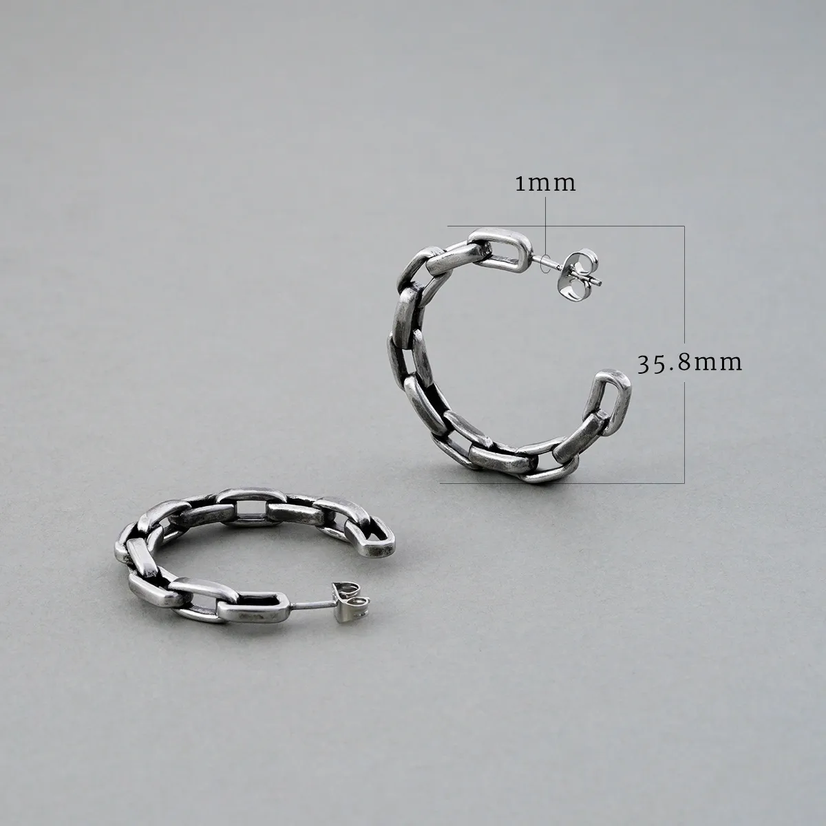 INDUSTRIAL CHAIN  EARRINGS