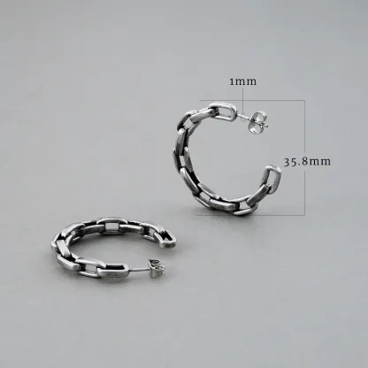 INDUSTRIAL CHAIN  EARRINGS