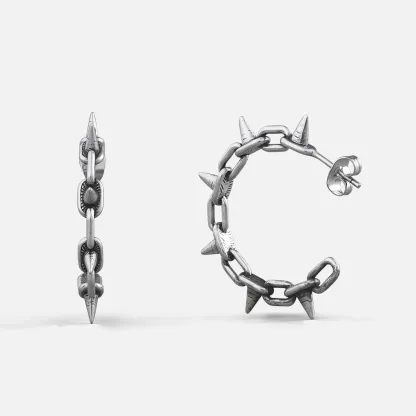 Chain Spike Earrings