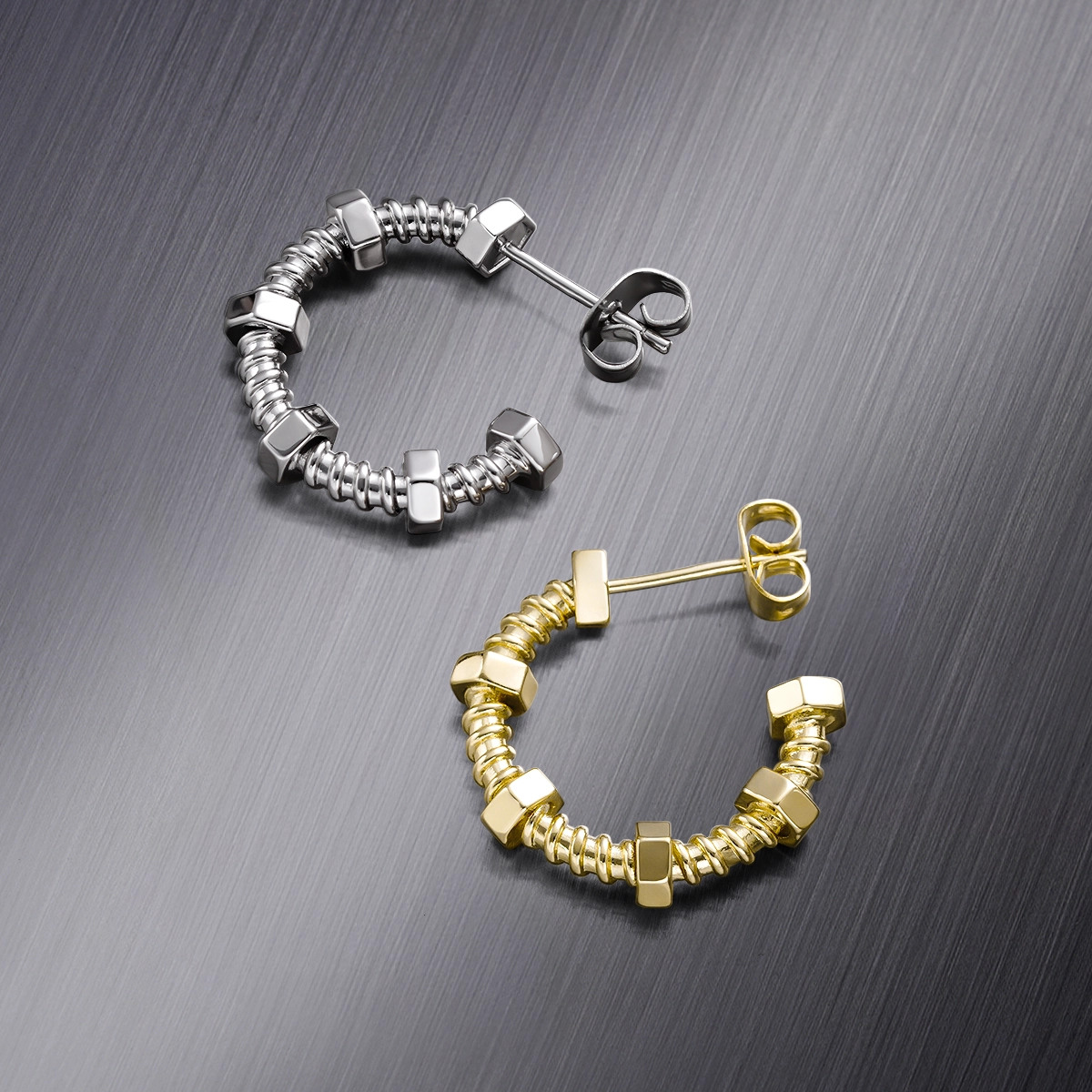 SCREW TORQUE EARRINGS