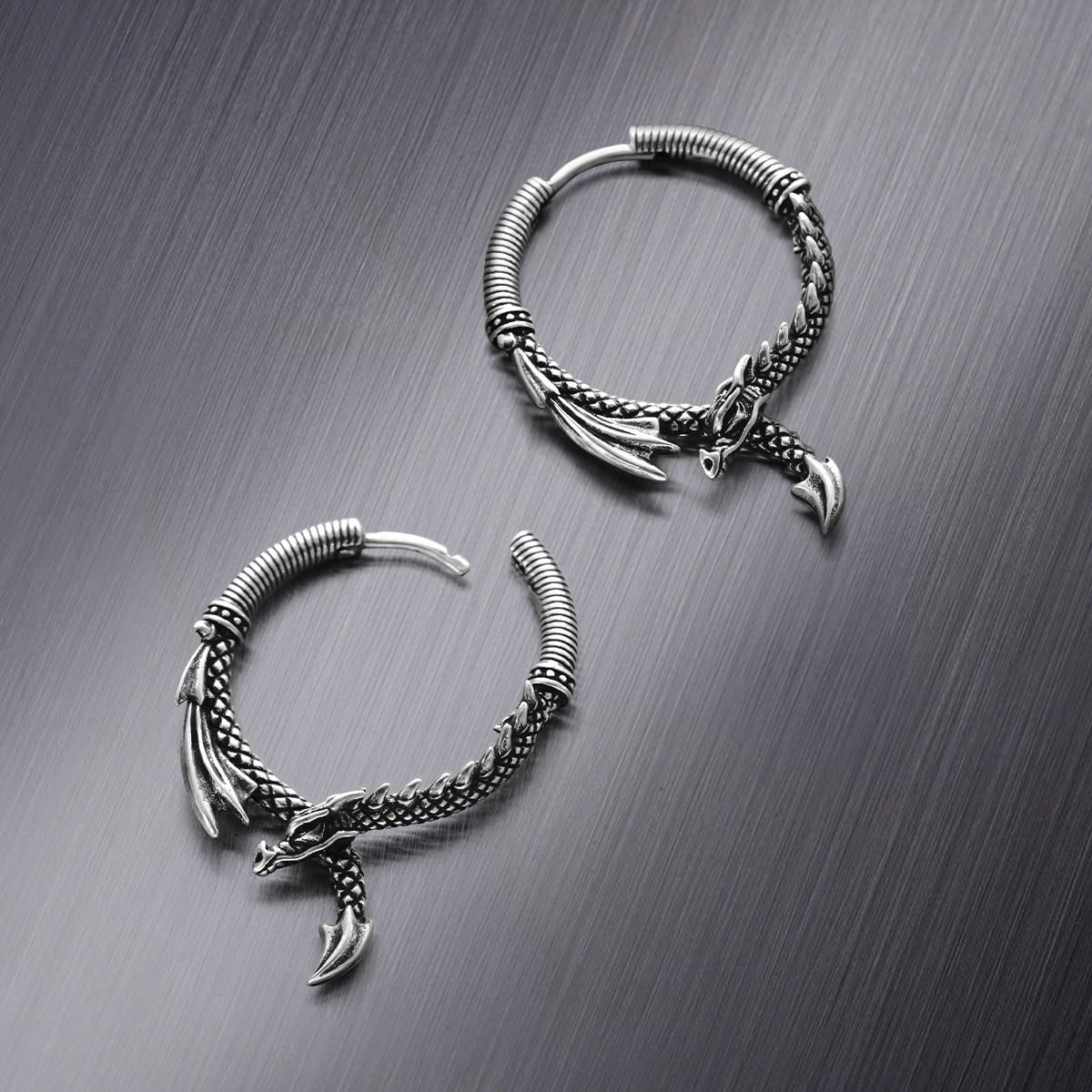 OUROBOROS DRAGON EARRINGS