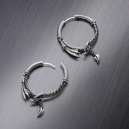 OUROBOROS DRAGON EARRINGS