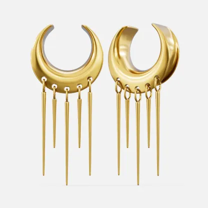 LUNAR ECLIPSE SPIKED DANGLES