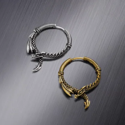 OUROBOROS DRAGON EARRINGS
