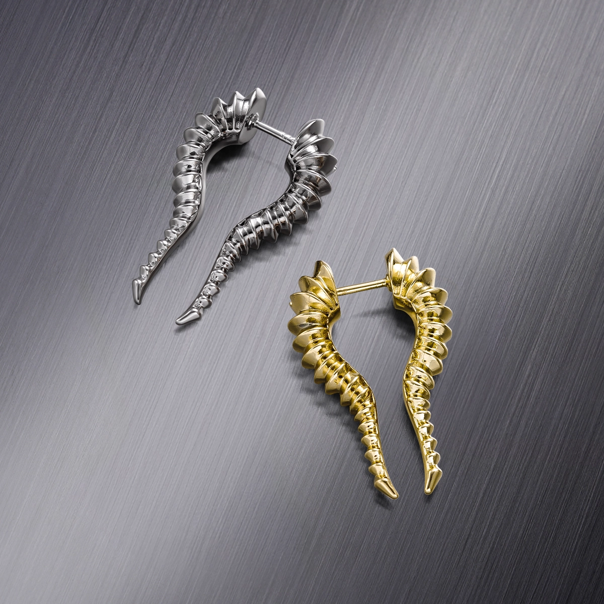 ORGANIC SPIRAL  EARRINGS