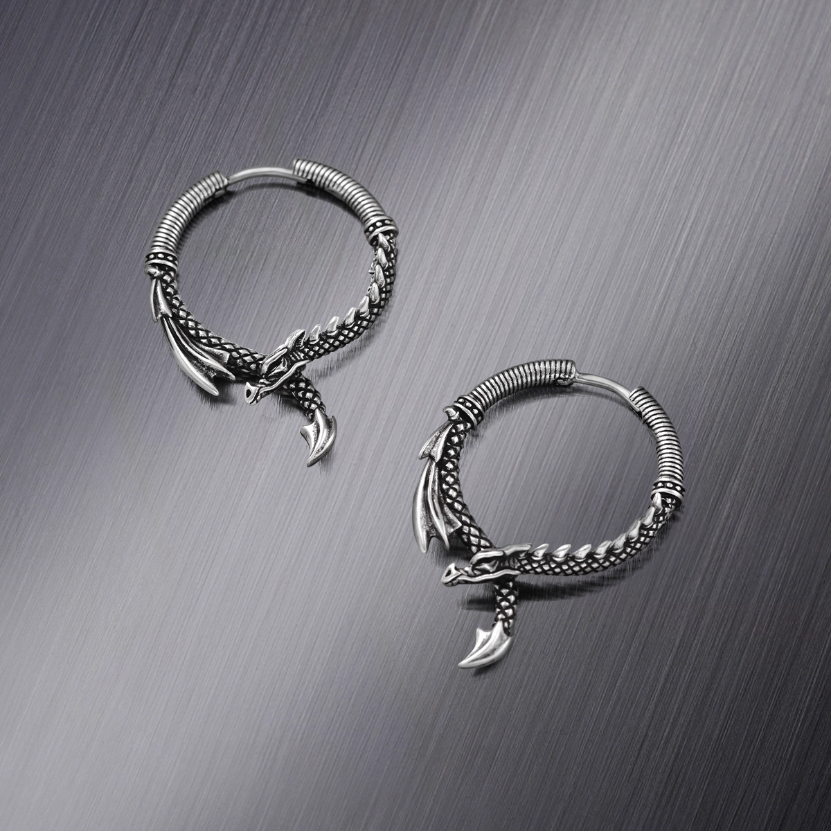 OUROBOROS DRAGON EARRINGS