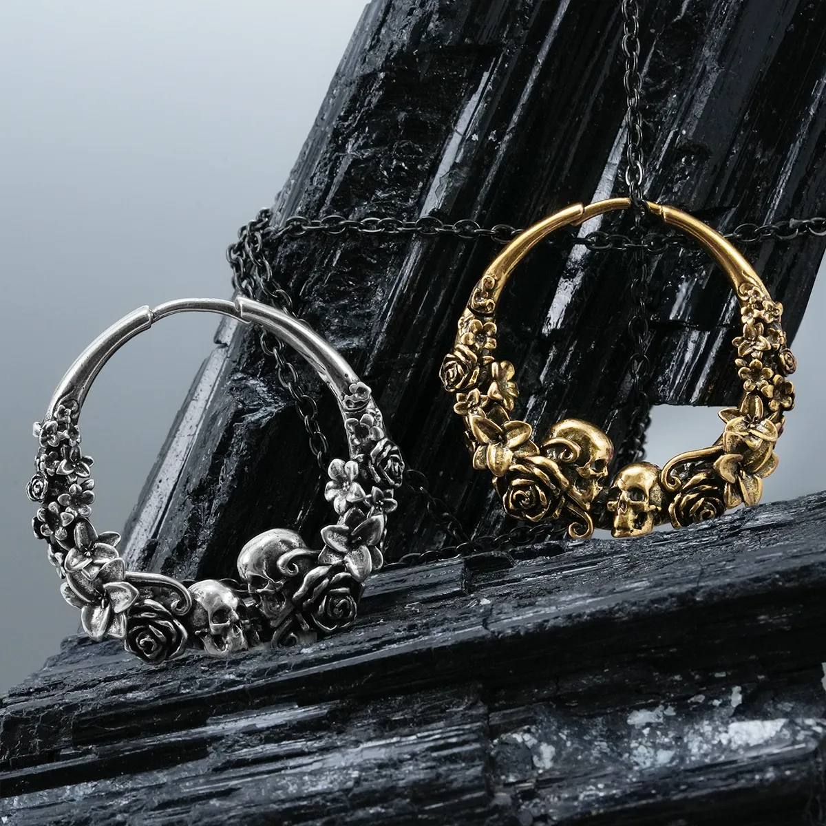 SKULL BLOSSOM EARRINGS