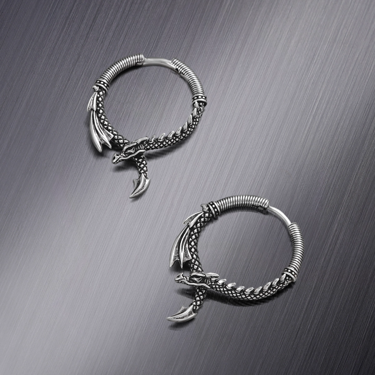 OUROBOROS DRAGON EARRINGS