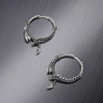 OUROBOROS DRAGON EARRINGS