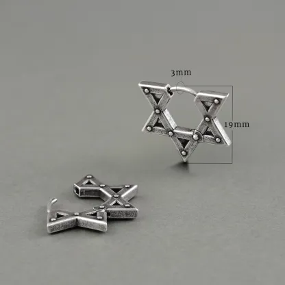 SACRED GEOMETRY STAR EARRINGS