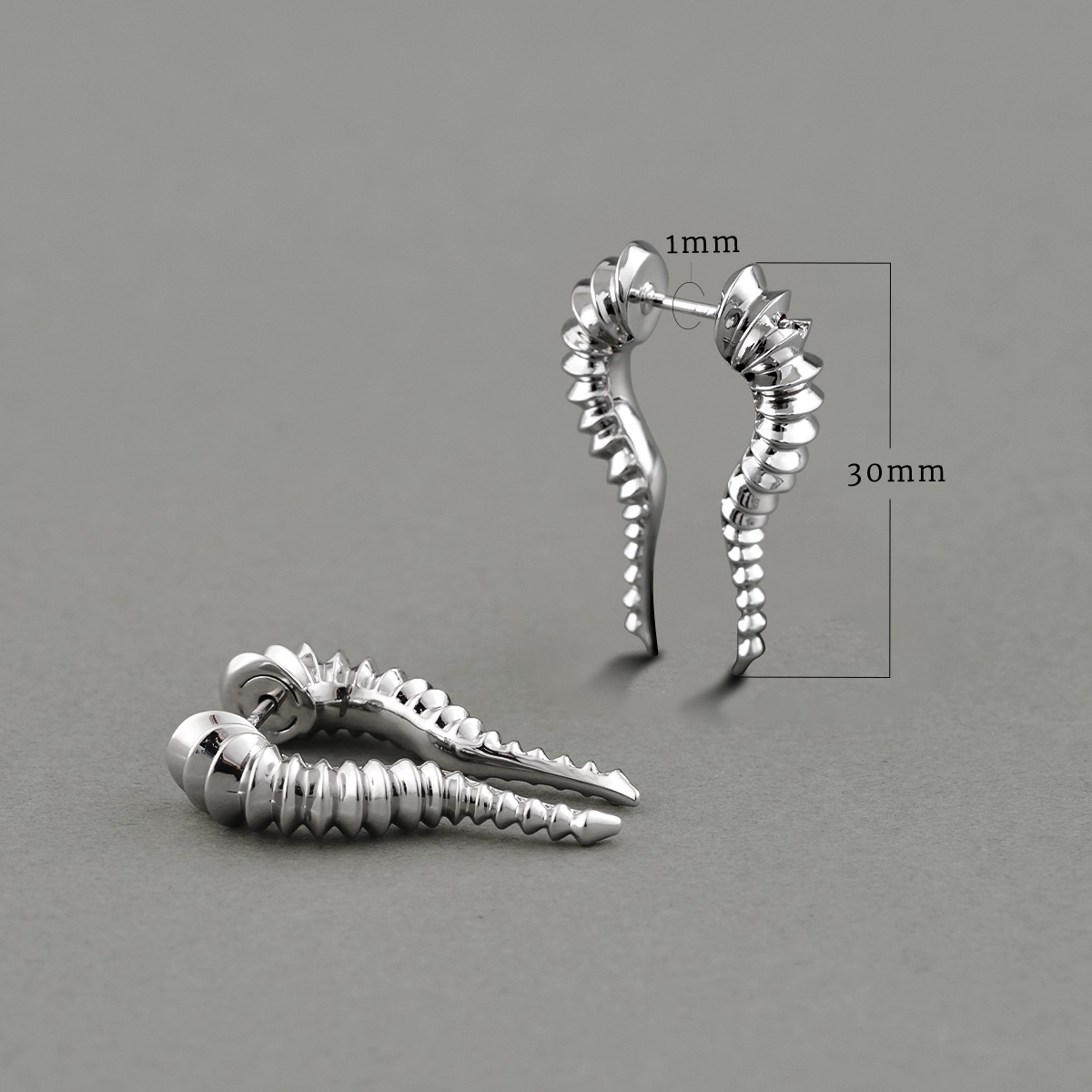 ORGANIC SPIRAL  EARRINGS