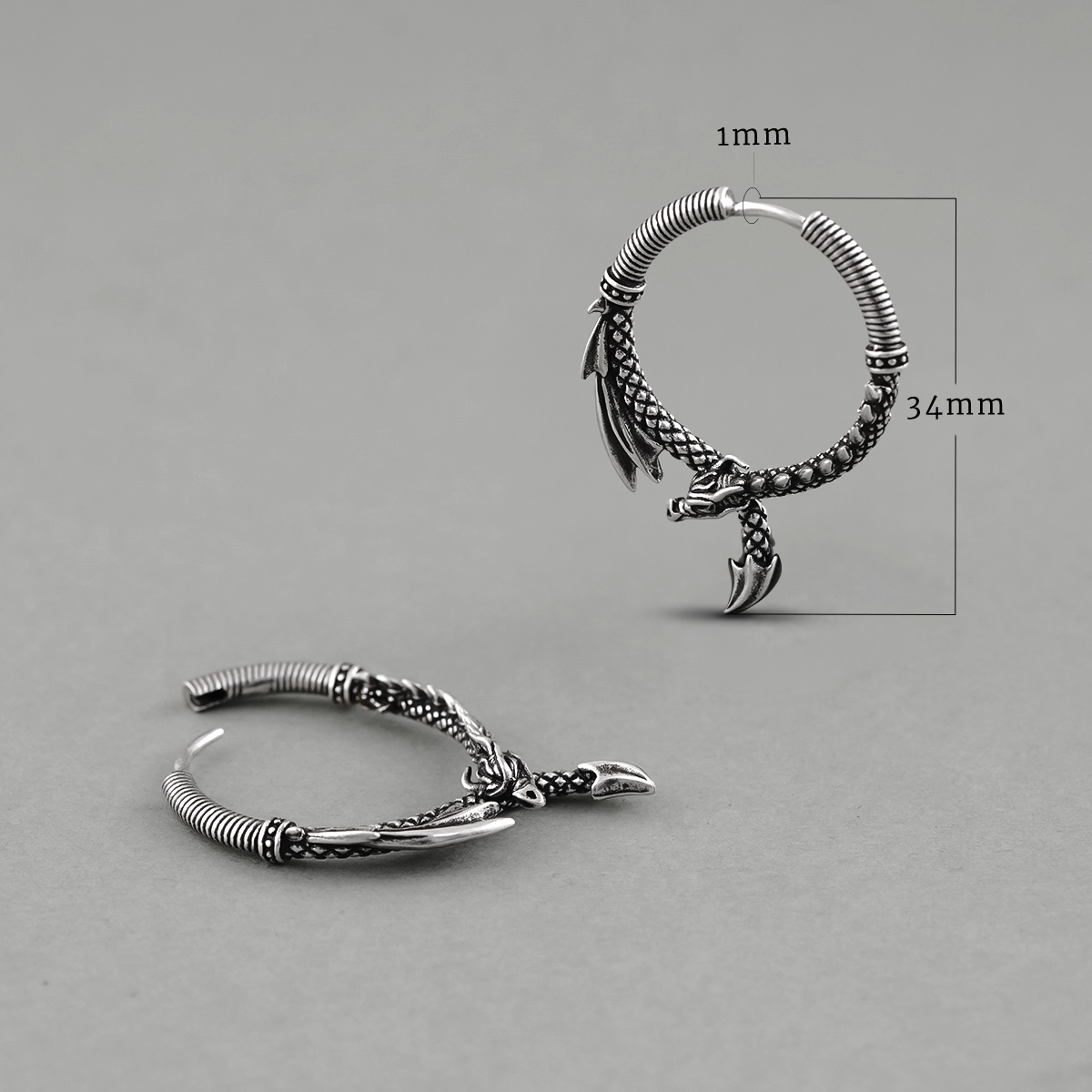 OUROBOROS DRAGON EARRINGS