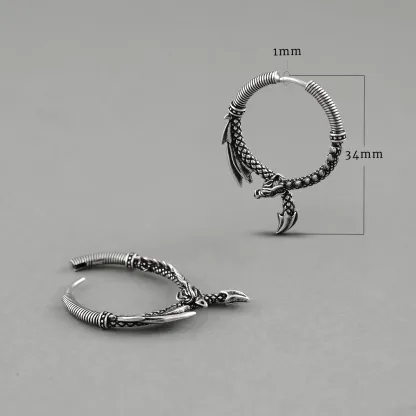 OUROBOROS DRAGON EARRINGS