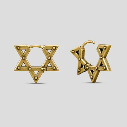 SACRED GEOMETRY STAR EARRINGS