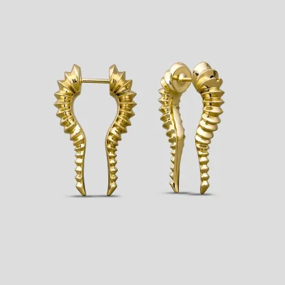 Organic Spiral Earrings