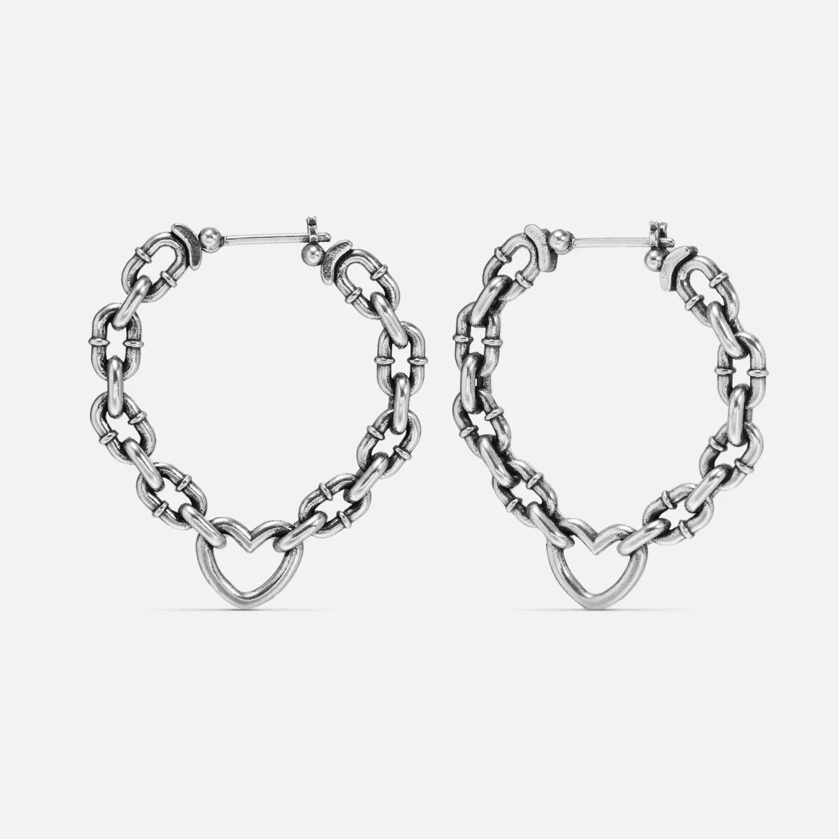 HEARTFELT CHAIN EARRINGS