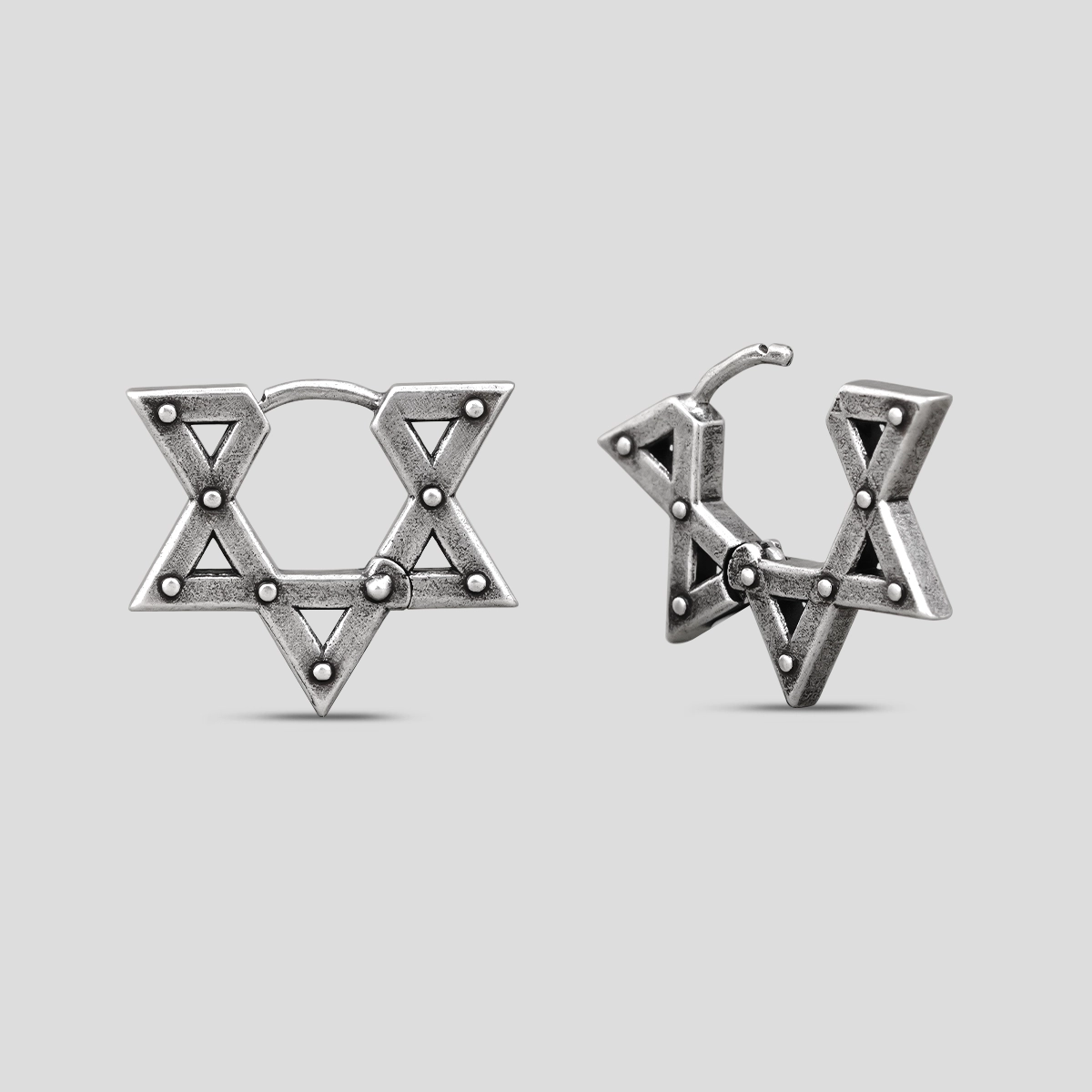 Geometric Star Earrings