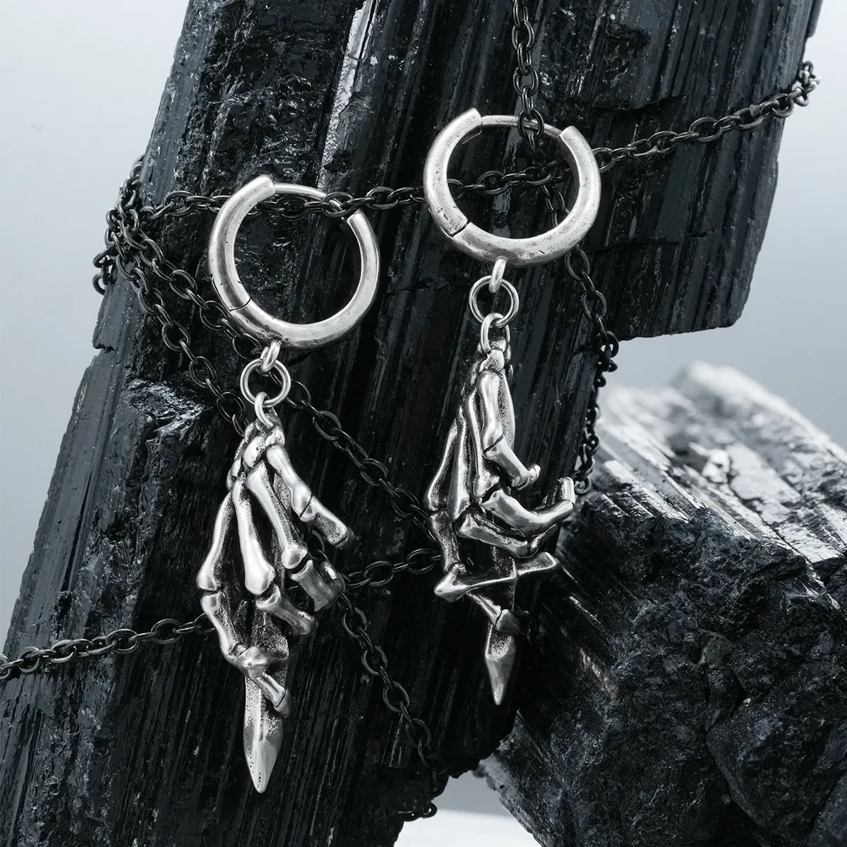 BONE CHARMED EARRINGS