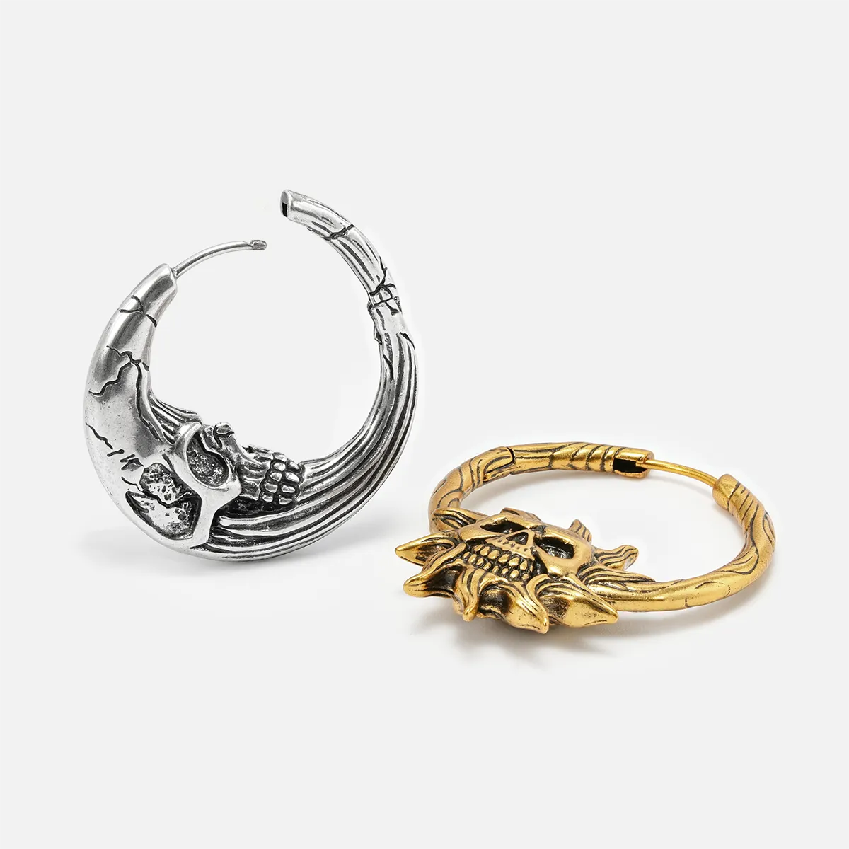LUNAR SOLAR SKULLS EARRINGS
