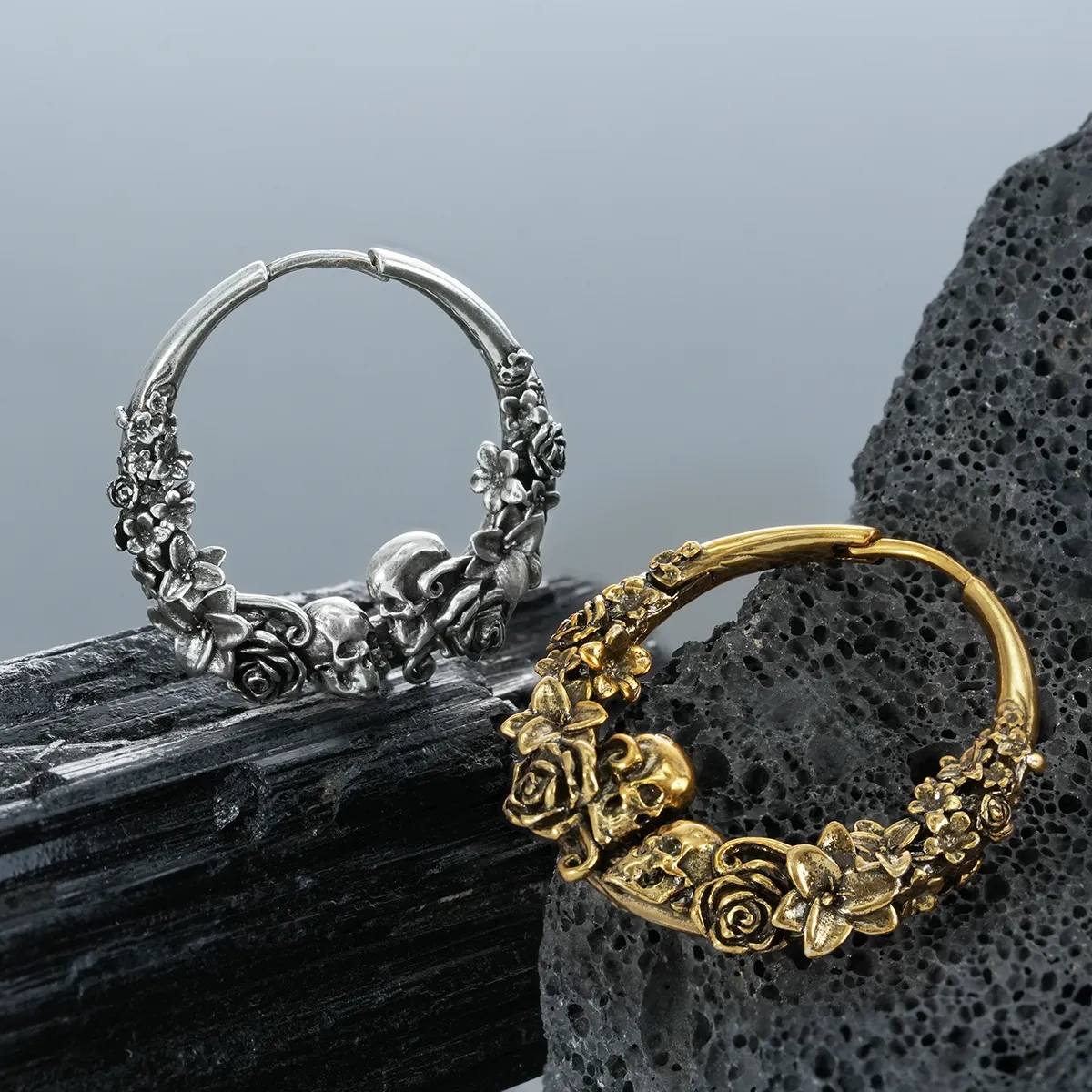 SKULL BLOSSOM EARRINGS