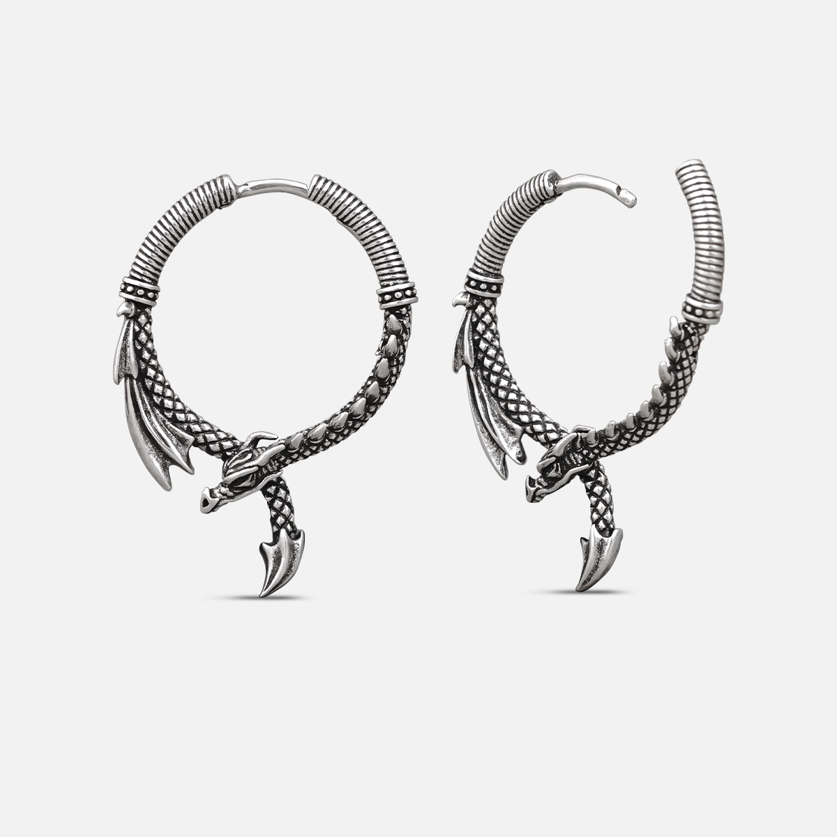Ouroboros Dragon Earrings
