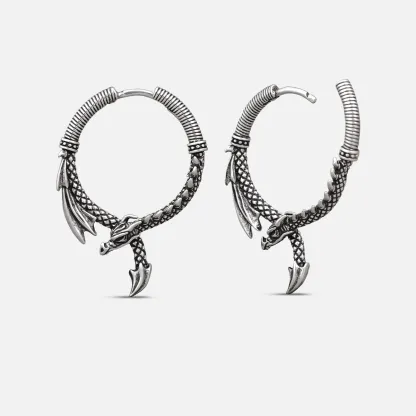 Ouroboros Dragon Earrings