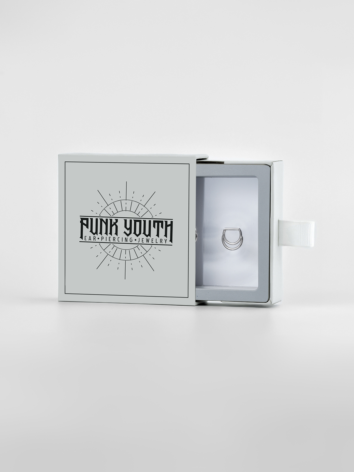 PUNKYOUTH D Shaped Moon Nose Ring